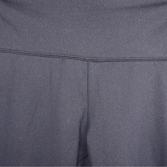 Large Black Glitter Knit Fleece Lined Leggings Pull On Stretch Comfortable - Picture 4 of 12